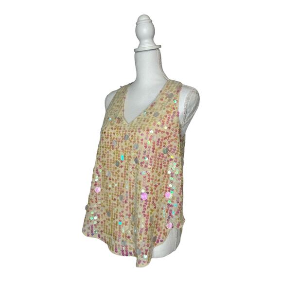 Anthropolige sequince sleeveless top - Picture 4 of 5